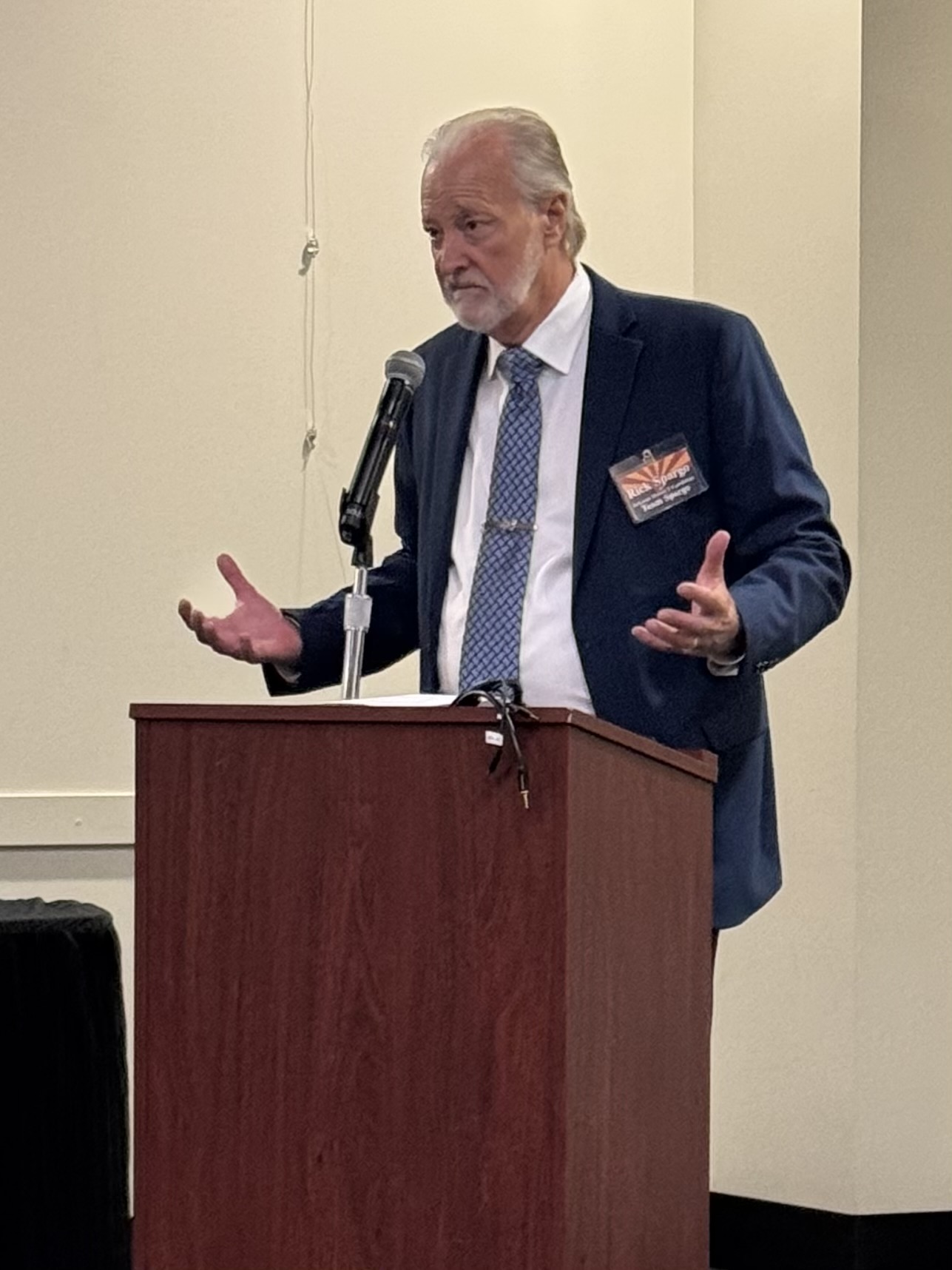 Spargo speaking at Scottsdale Holland Center Candidate Event 2026